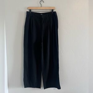 Cotton On‎ Black Linen Blend Wide leg pants